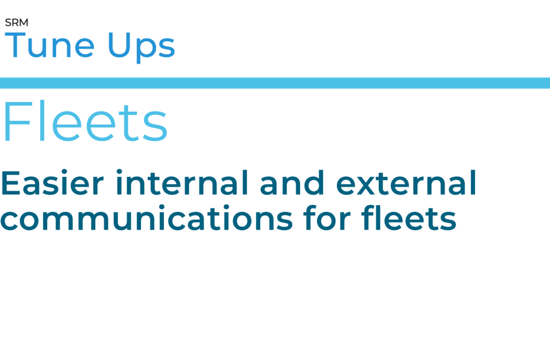 Easier internal and external communications for fleets